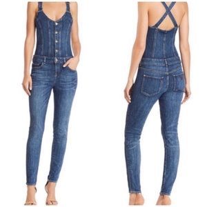 Guess Denim Jumpsuit Overalls Corset Style XS